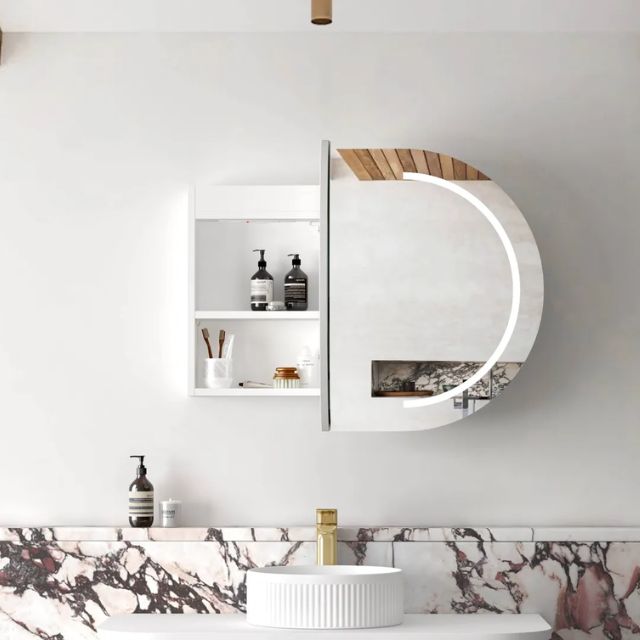 Otti Bondi 900 LED Shaving Cabinet Matte White