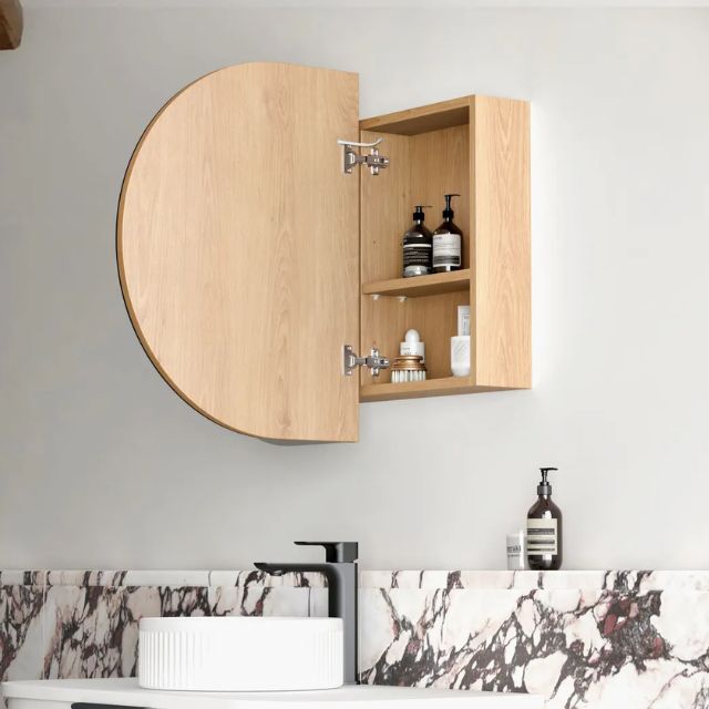 Otti Bondi 900 LED Shaving Cabinet Natural Oak