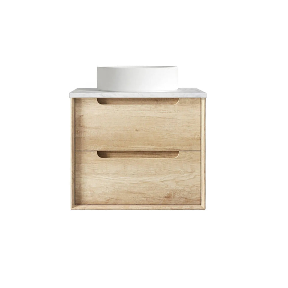Otti Byron Wall Hung Vanity With Stone Top for Above Counter Basin