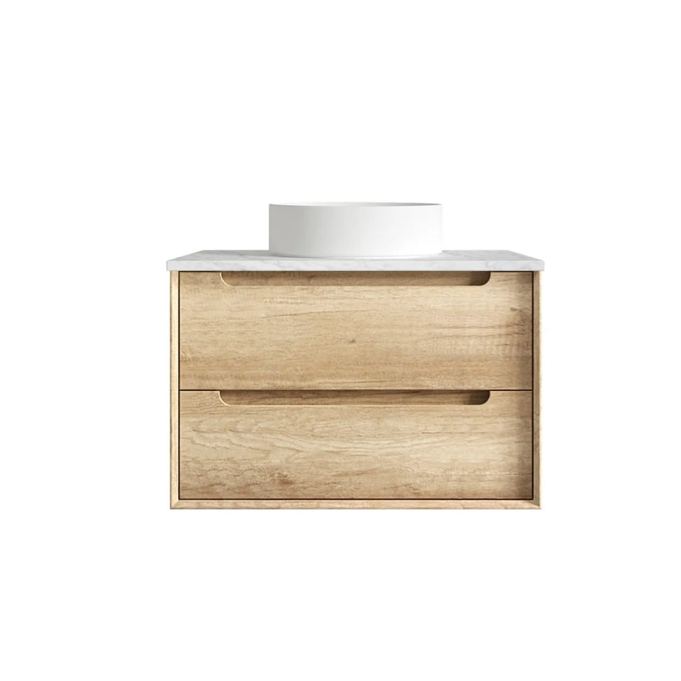 Otti Byron Wall Hung Vanity With Stone Top for Above Counter Basin