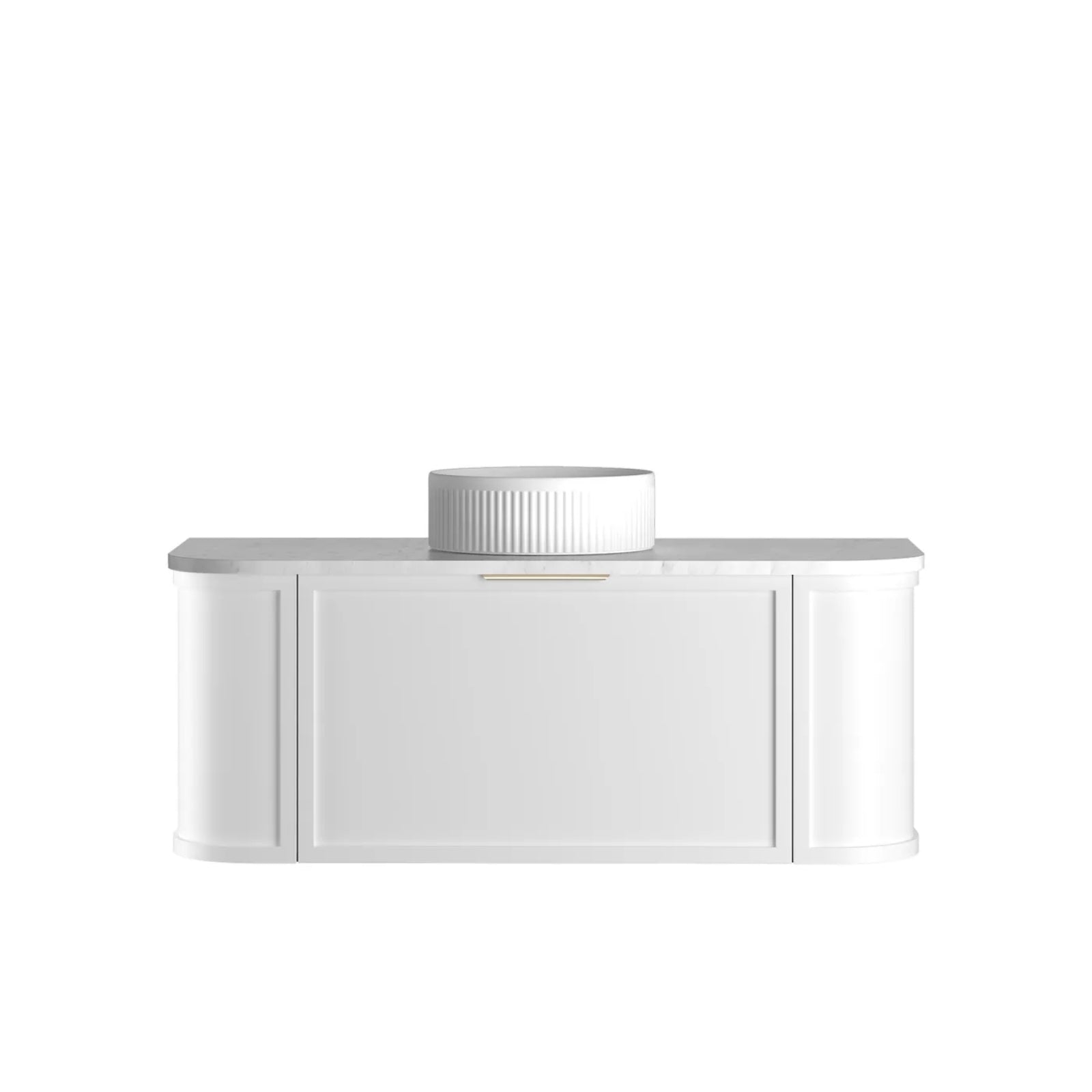 Otti Hampshire Wall Hung Curve Vanity - White BOH1200WST-NCA-KIT - The Blue Space