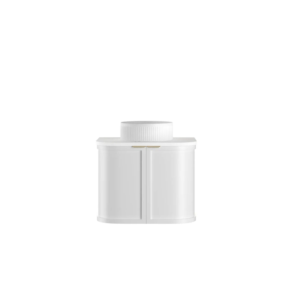Otti Hampshire Wall Hung Curve Vanity - White
