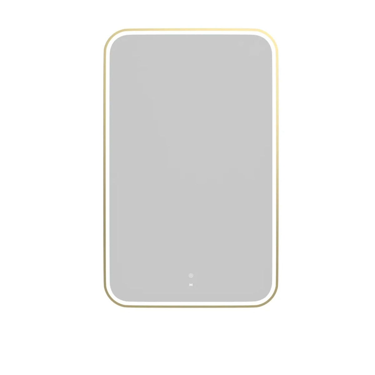 Otti LED Newport 1200mm x 750mm Metal Frame Mirror - Brushed Gold LED-SQM1275G - The Blue Space