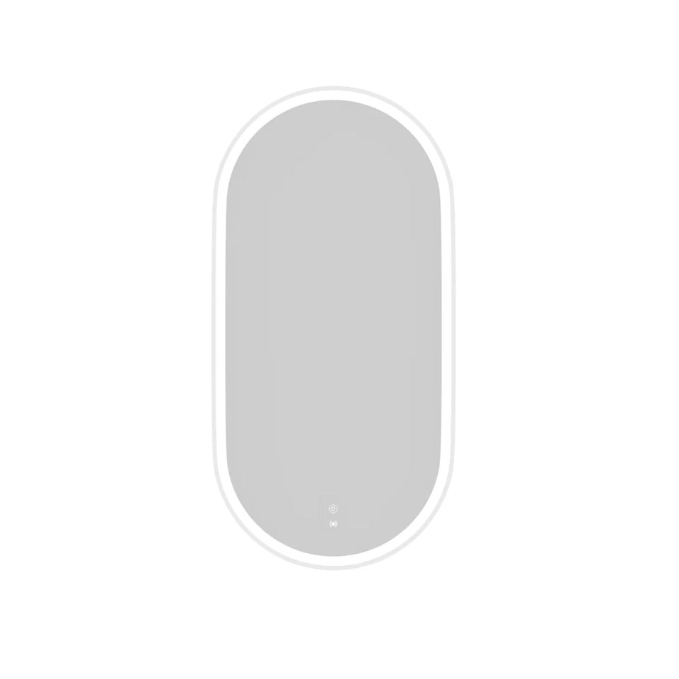 Otti LED Noosa 900mm x 450mm Metal Frame Mirror - White