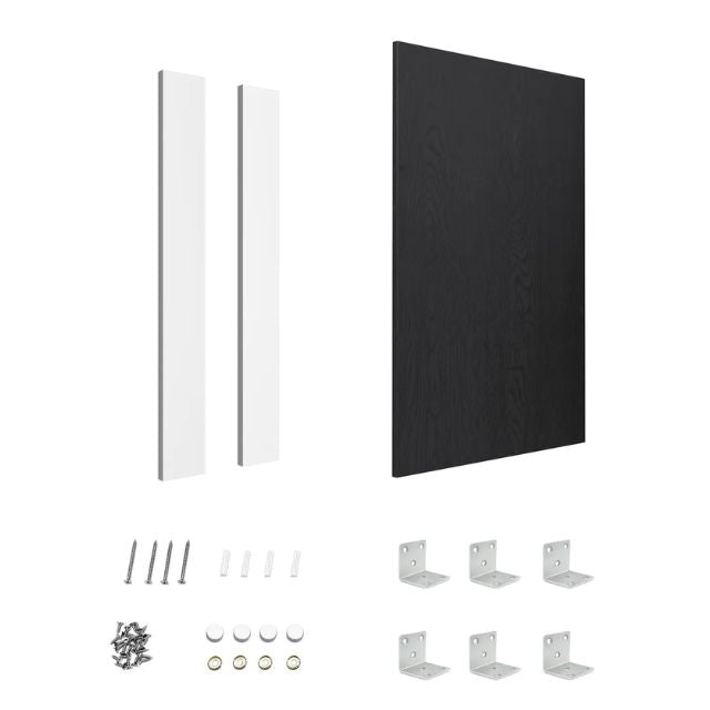 Otti Marlo 1305mm Fluted Laundry Set A - Black Include End Panel Installation Kit | The Blue Space