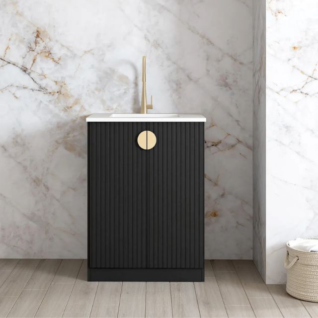 Otti Marlo Black 650mm Mini Laundry | The Blue Space