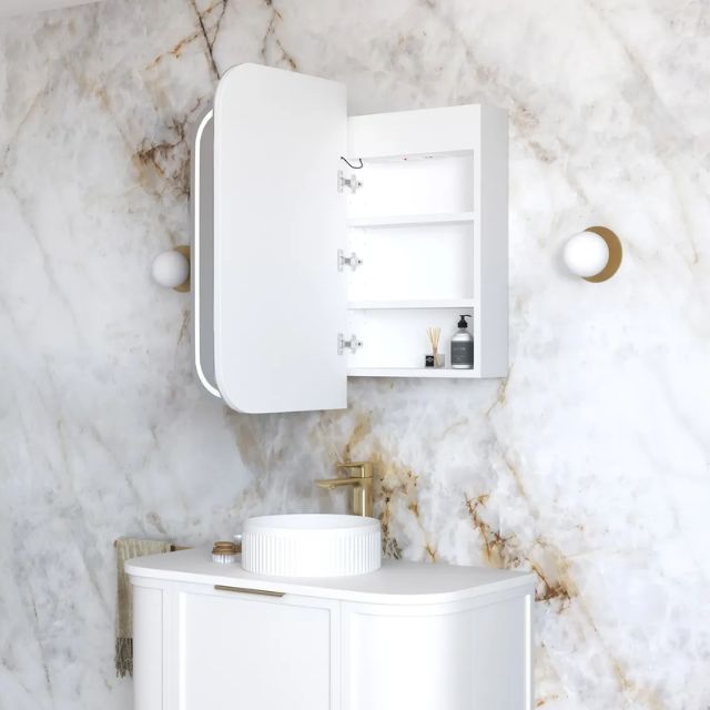 Otti Newport 900 LED Shaving Cabinet Matte White