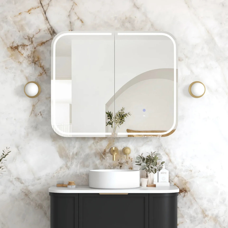 Otti Newport LED Shaving Cabinet Premium Edition - Black