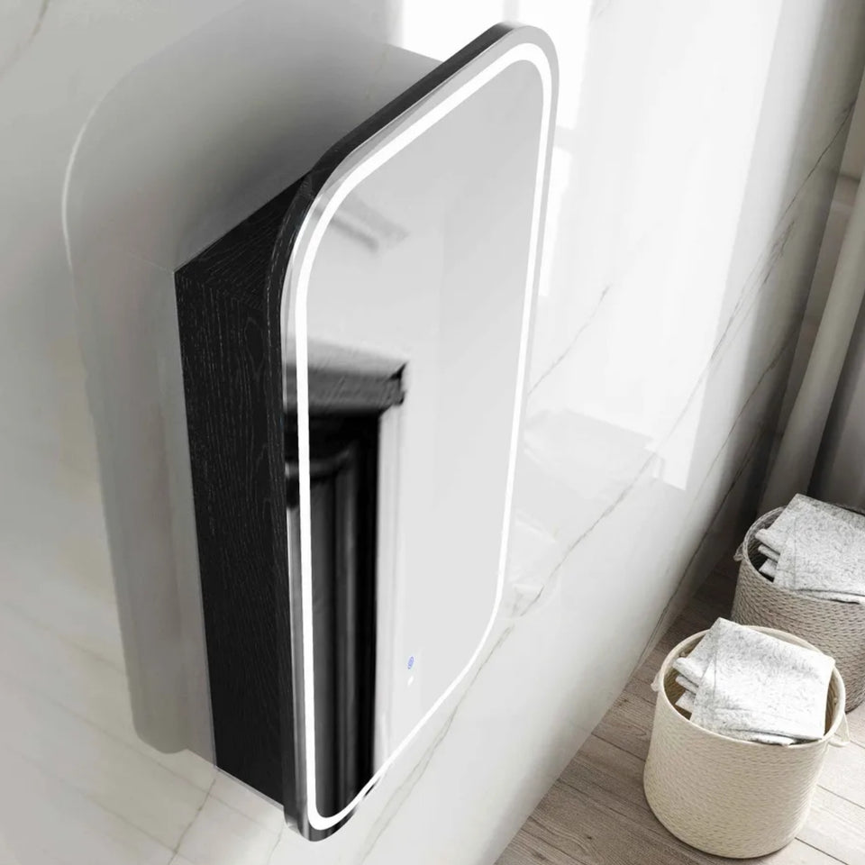 Otti Newport LED Shaving Cabinet Premium Edition - Black