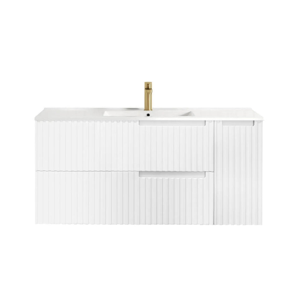 Otti Noosa Wave Board Wall Hung Vanity with Slimline Ceramic Top