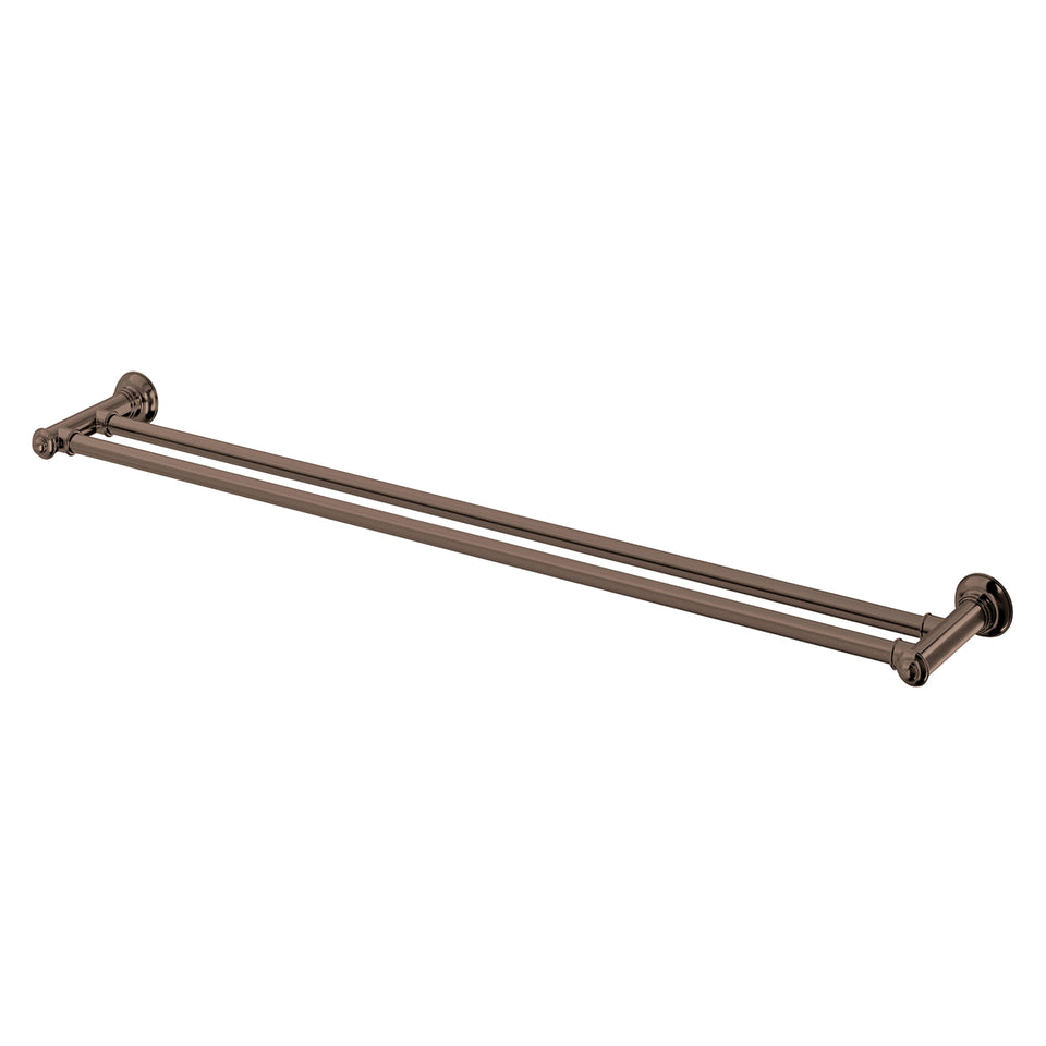 Phoenix Cromford Double Towel Rail 800mm - Brushed Bronze