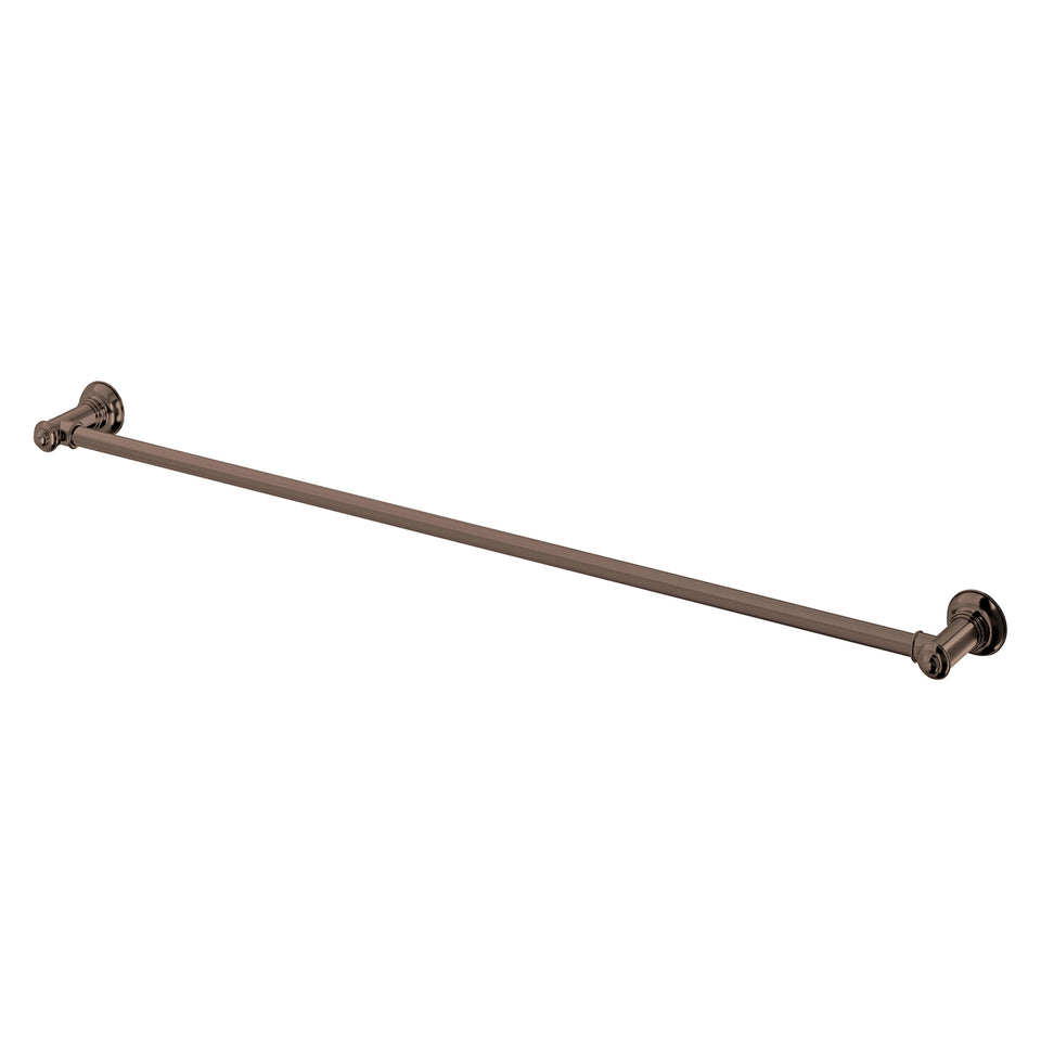 Phoenix Cromford Single Towel Rail 800mm - Brushed Bronze
