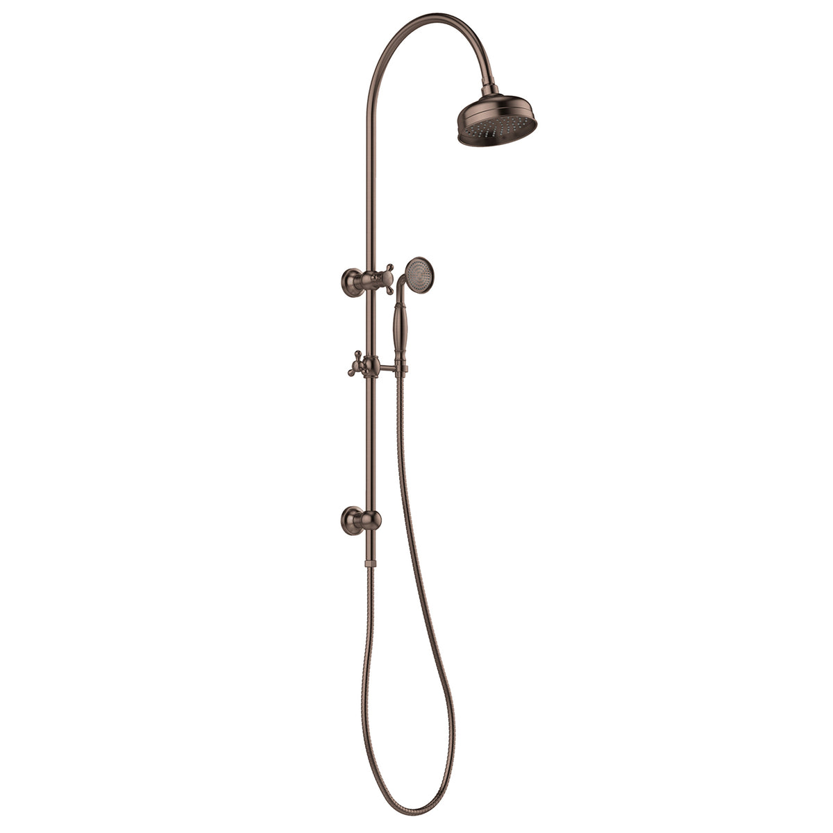 Phoenix Cromford Twin Shower - Brushed Bronze 134-6510-24 - The Blue Space