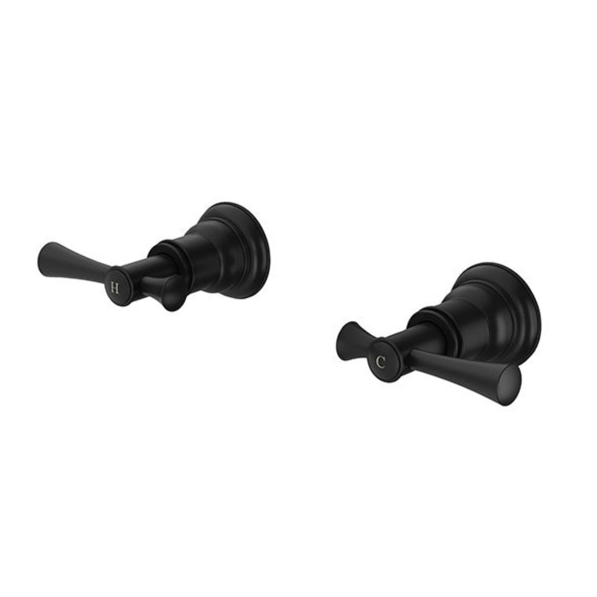 Phoenix Cromford Wall Top Assemblies Matte Black 134-0600-10-1 - The Blue Space