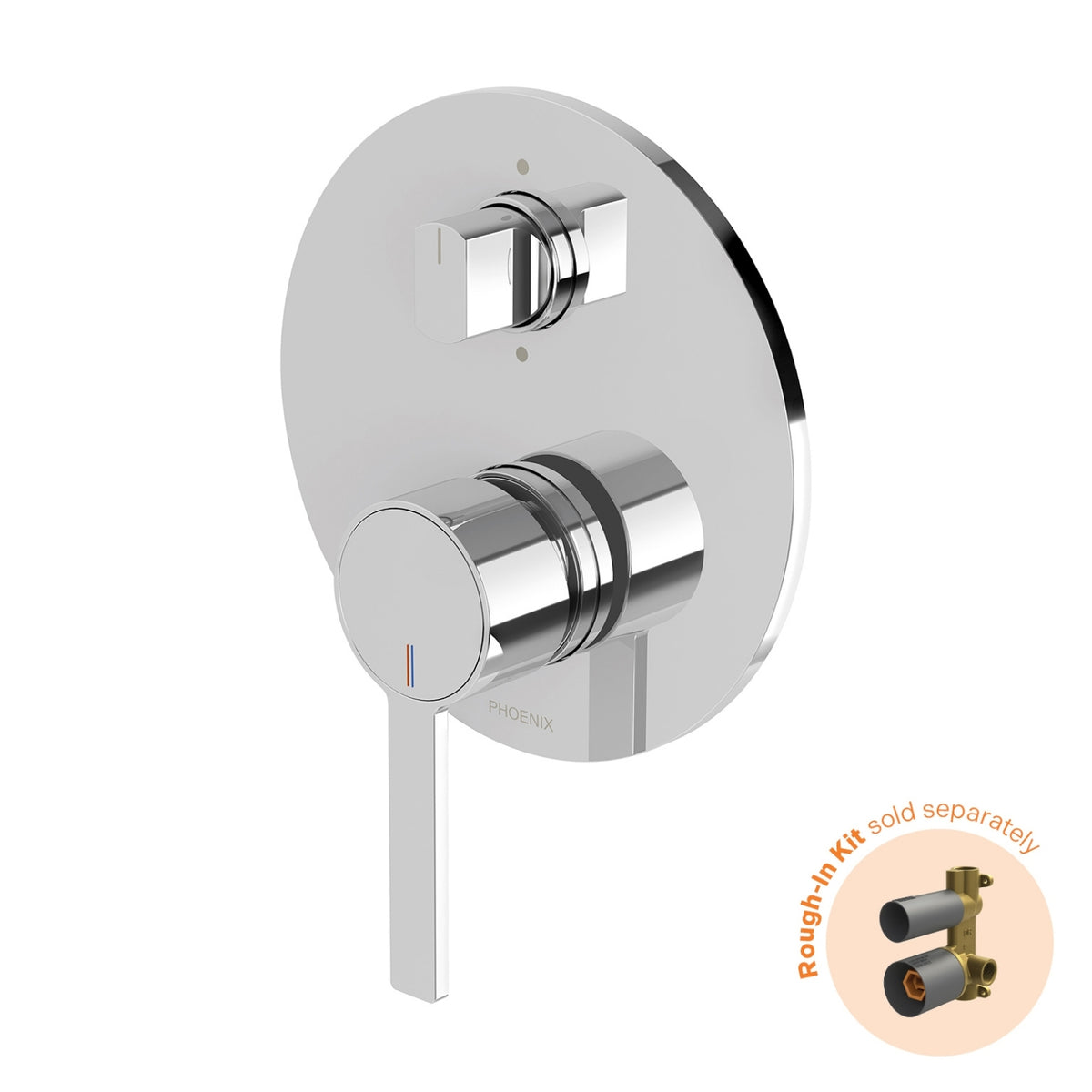 Phoenix Lexi Mkii Switchmix Shower Bath Diverter Mixer Fit Off Kit Only - Chrome 123-2940-00 - The Blue Space