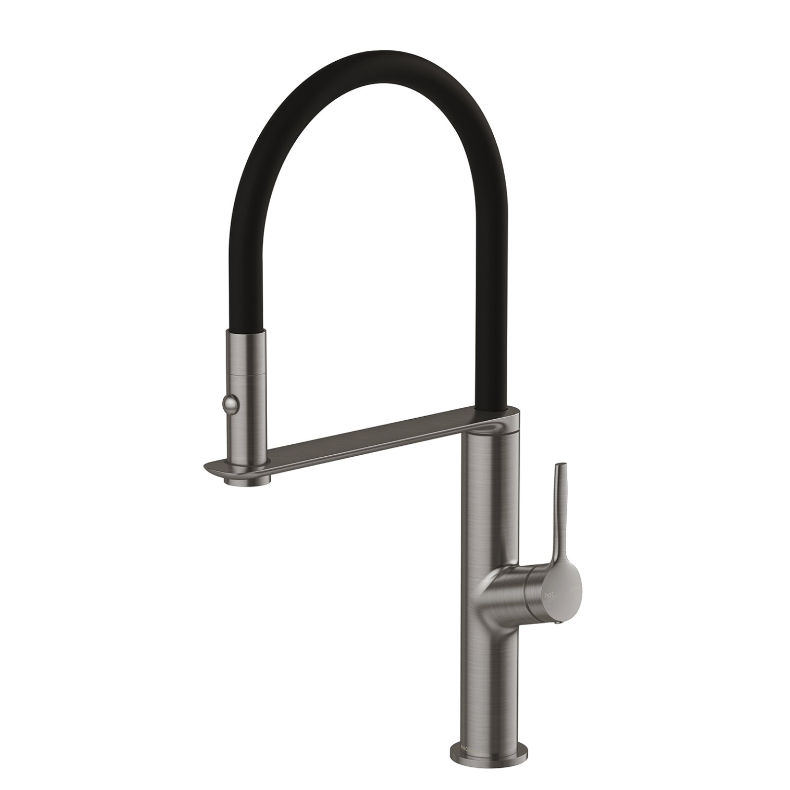 Phoenix Flexible Hose Sink Mixer 200mm - Brushed Carbon 139-7110-31-1 - The Blue Space