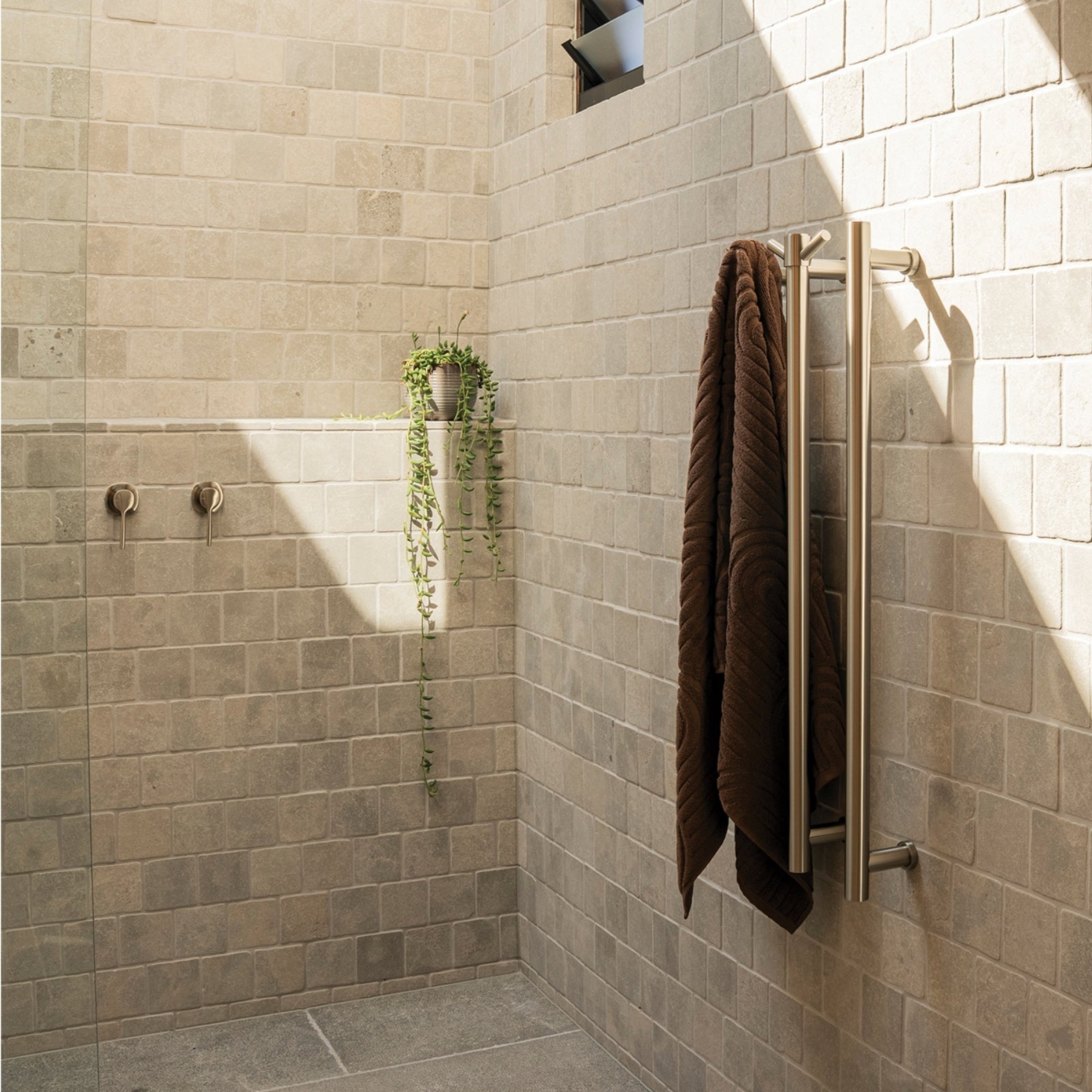 Lifestyle 2 Phoenix Switchmix Shower Wall Mixer Complete Kit - Brushed Nickel 139-2800-40-1 - The Blue Space