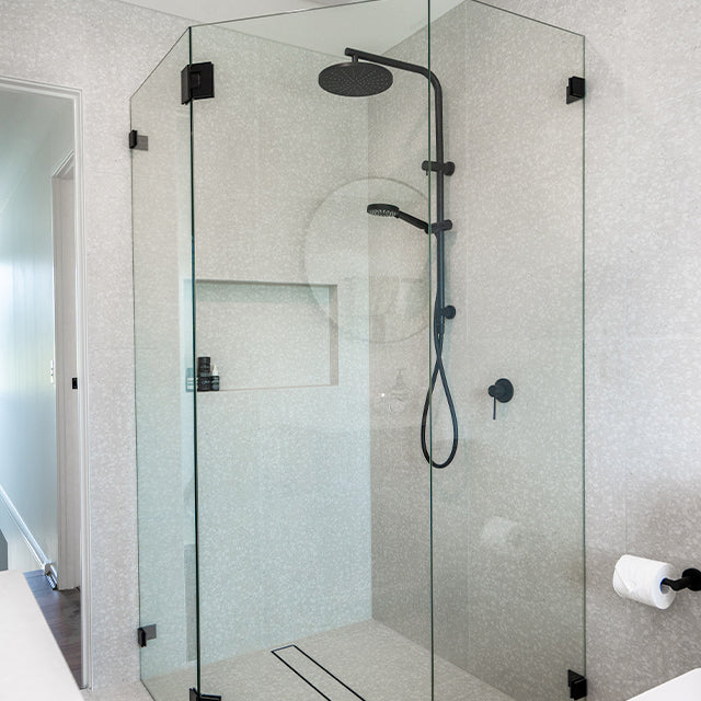 Phoenix Vivid Slimline Shower/Wall Mixer Matte Black