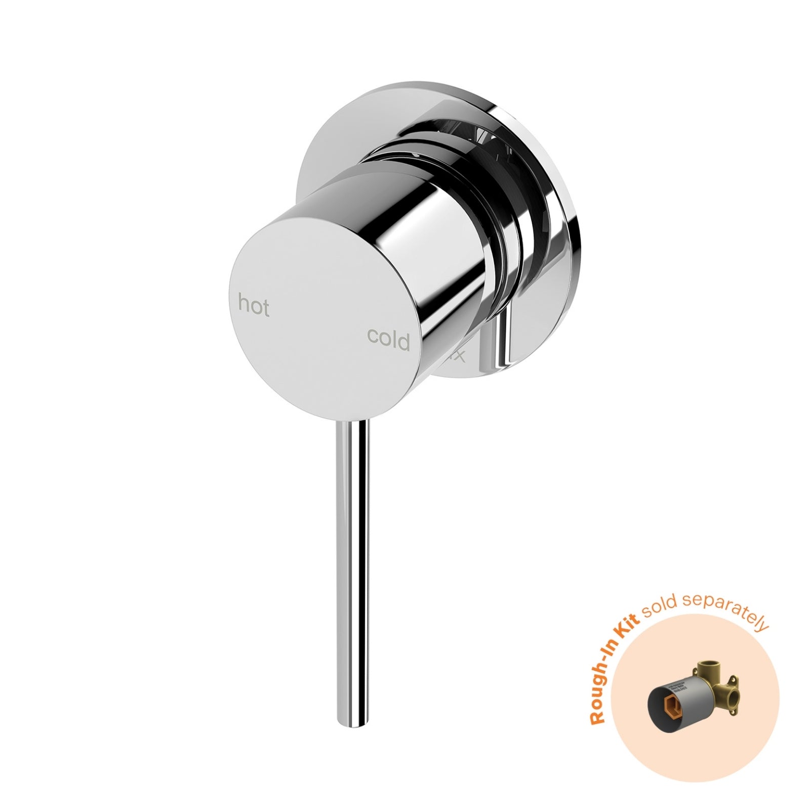 Phoenix Vivid Slimline SwitchMix Shower / Wall Mixer 60mm Backplate Chrome (Fit-Off Kit Only) VS2807-00-1 - The Blue Space