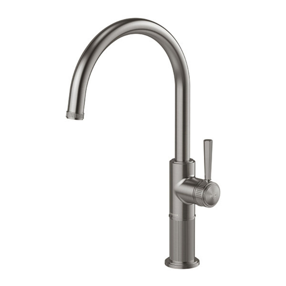 Phoenix Wiltern Sink Mixer 200mm - Brushed Carbon