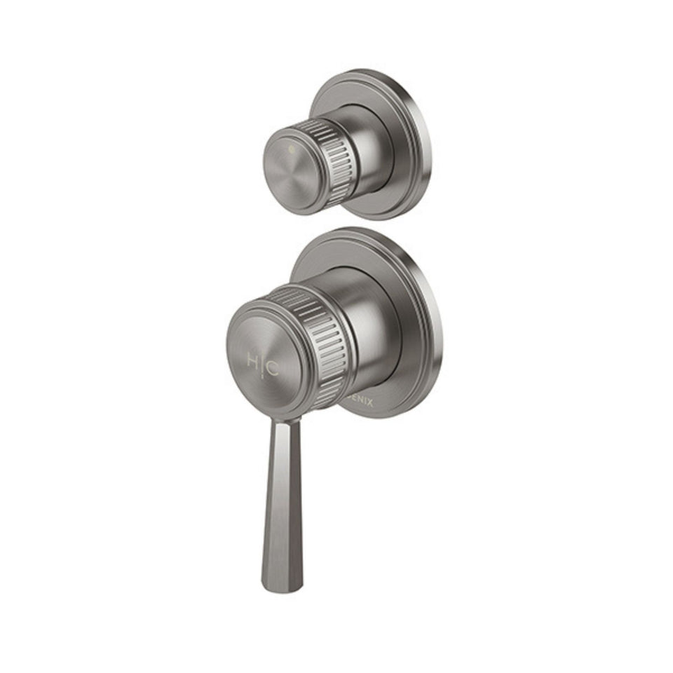 Phoenix Wiltern SwitchMix Shower / Bath Diverter Mixer (Complete Kit) - Brushed Carbon