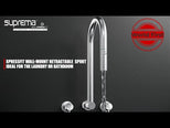 Suprema Retractable Wall Spout - Satin