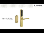Zanda Stealth Smart Lock Longplate Graphite Nickel