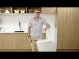 Bao Elegant Raised Height Rimless Back to Wall Toilet Suite