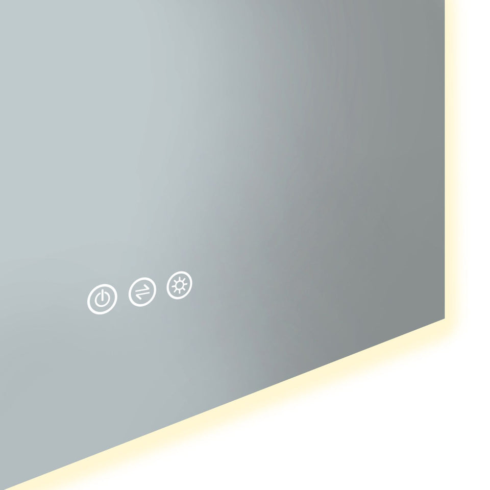 Radiant Ark Frameless LED Mirror 1000mm - 1800mm