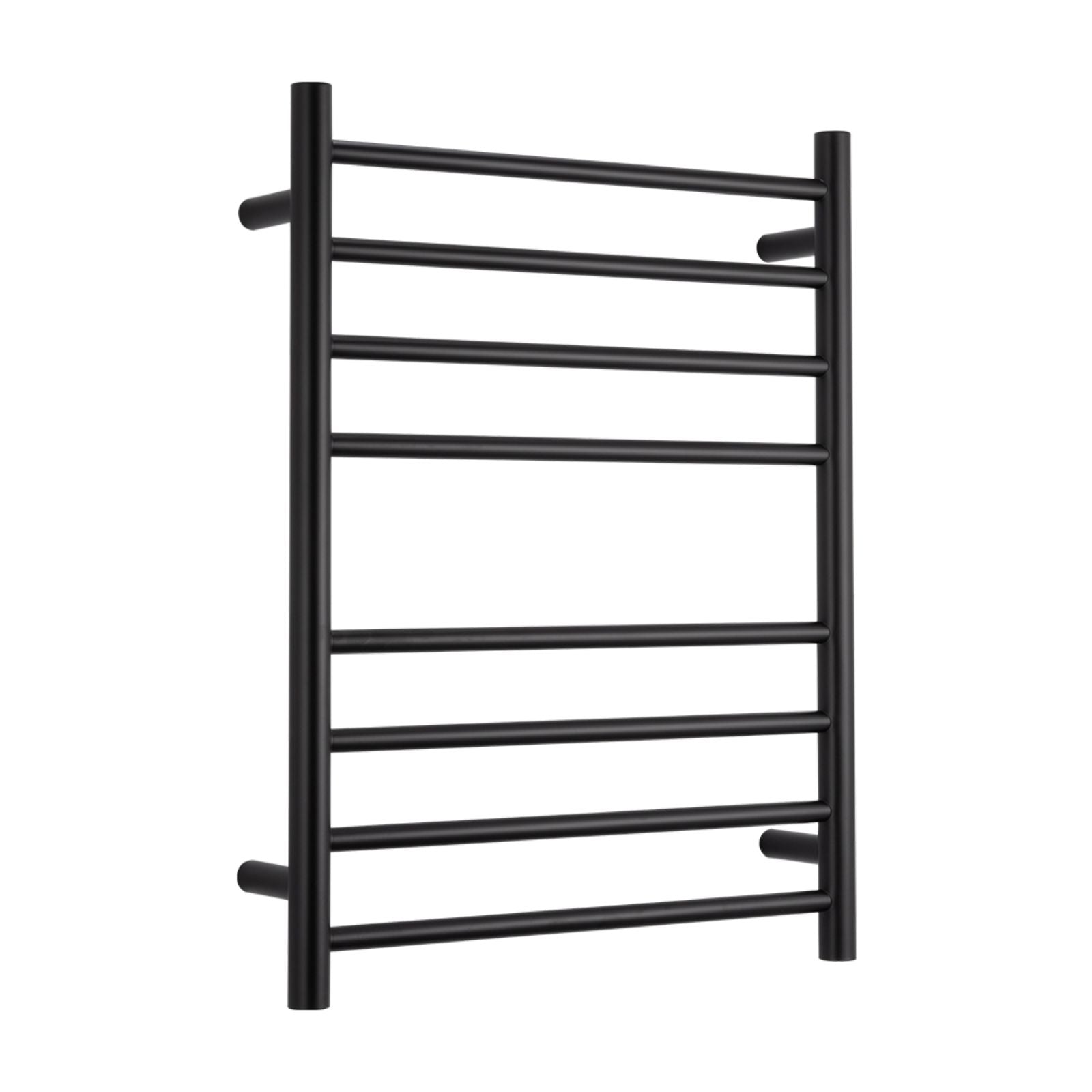 Angle Radiant Heated Round Ladder 530 X 700mm Matt Black BRTR530 - The Blue Space