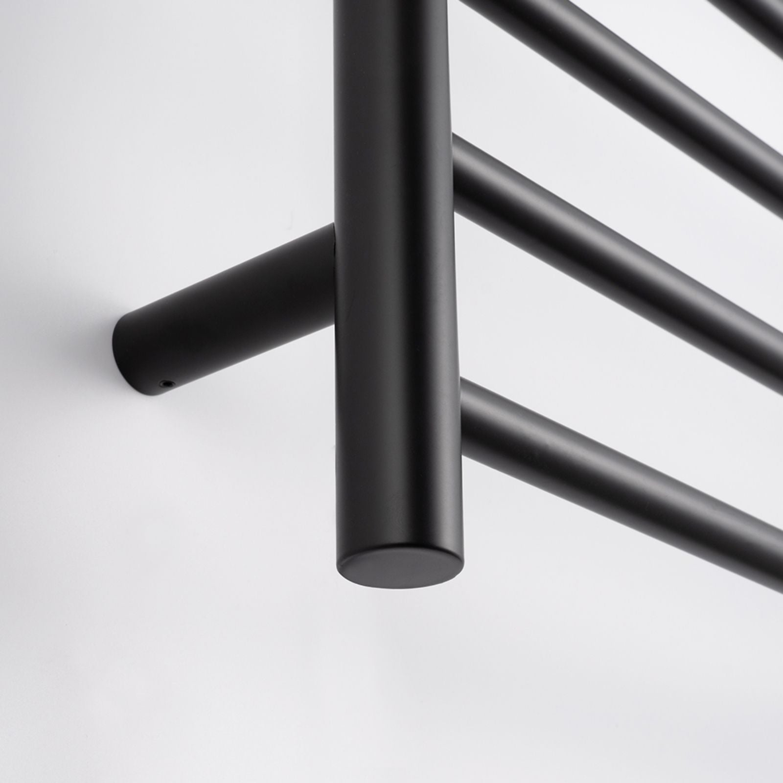 Close Radiant Heated Round Ladder 530 X 700mm Matt Black BRTR530 - The Blue Space