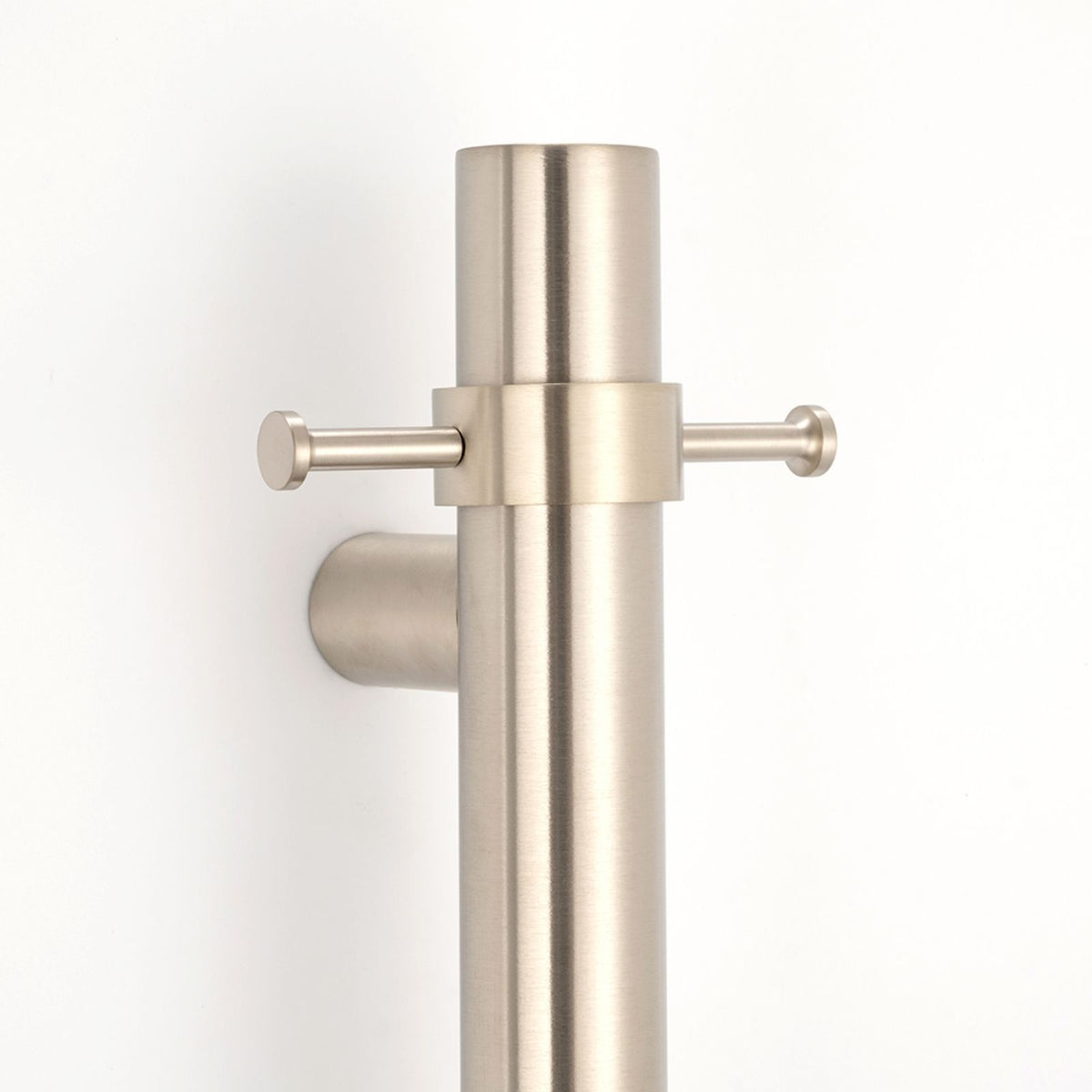 Close Radiant Heated Vertical towel rail 40 x 950mm Brushed Nickel BN-VTR-950 - The Blue Space