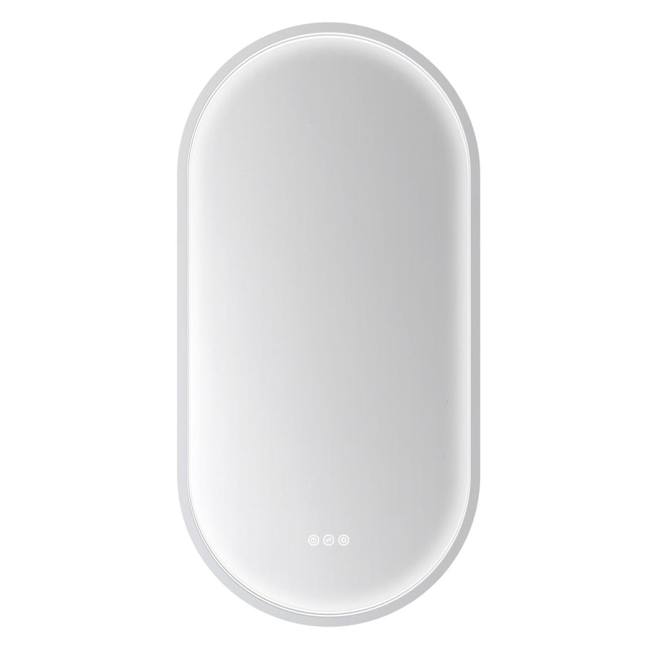 Radiant Kapsel 500mm x 1000mm LED Mirror - White