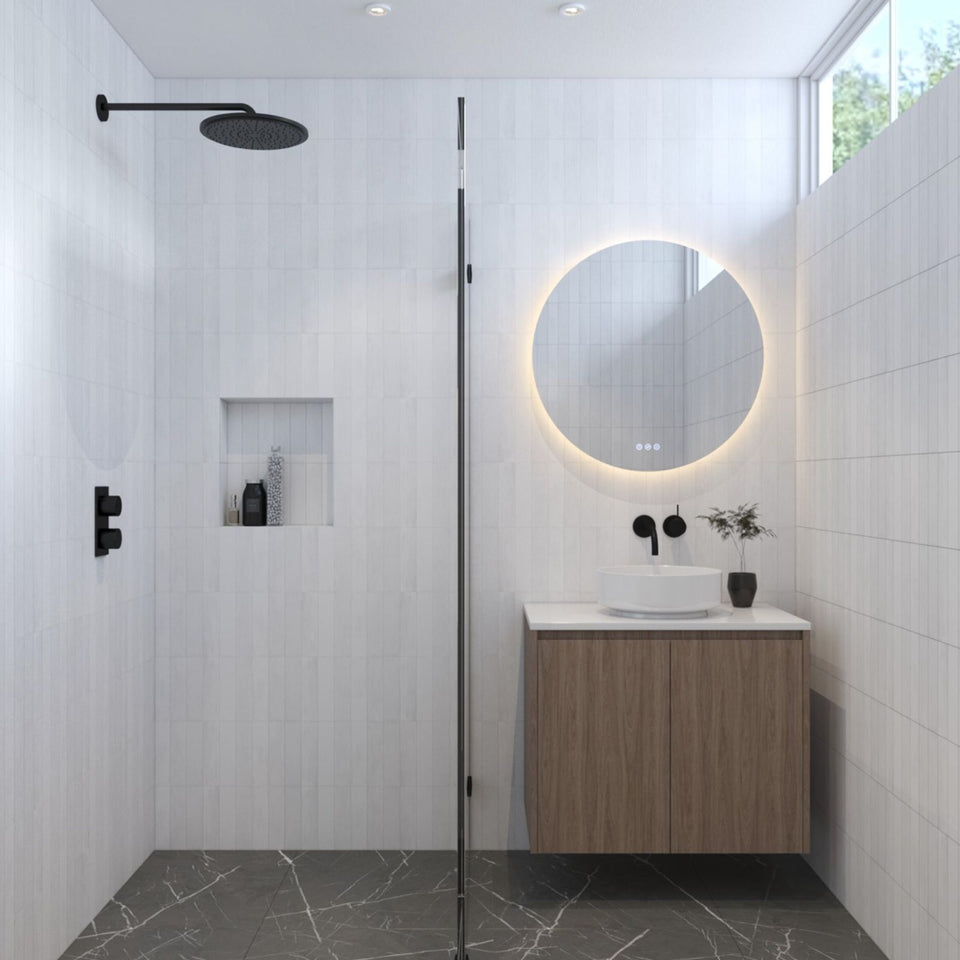 Radiant Olek Frameless LED Mirror 600mm - 1200mm