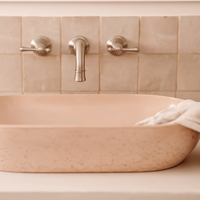 Phoenix Nostalgia Basin Bath Outlet 180mm Shepherd Crook - Brushed Nickel