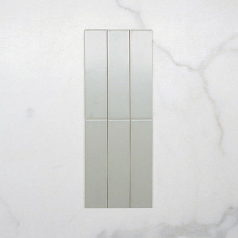 Sunset Sage Avocado Satin Flat Ceramic Tile 50x200mm