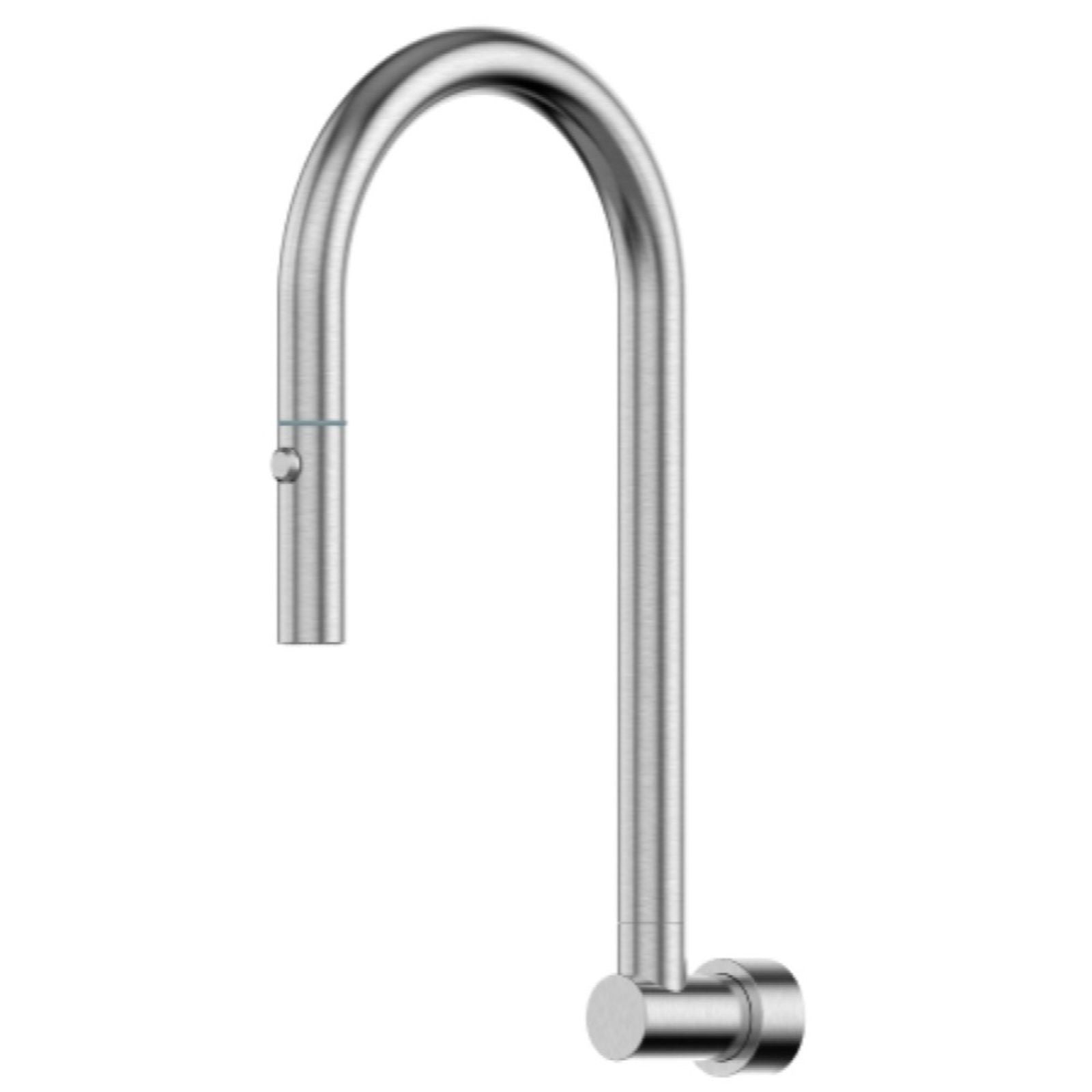 Suprema Retractable Wall Spout - Satin SUP800RLS - The Blue Space