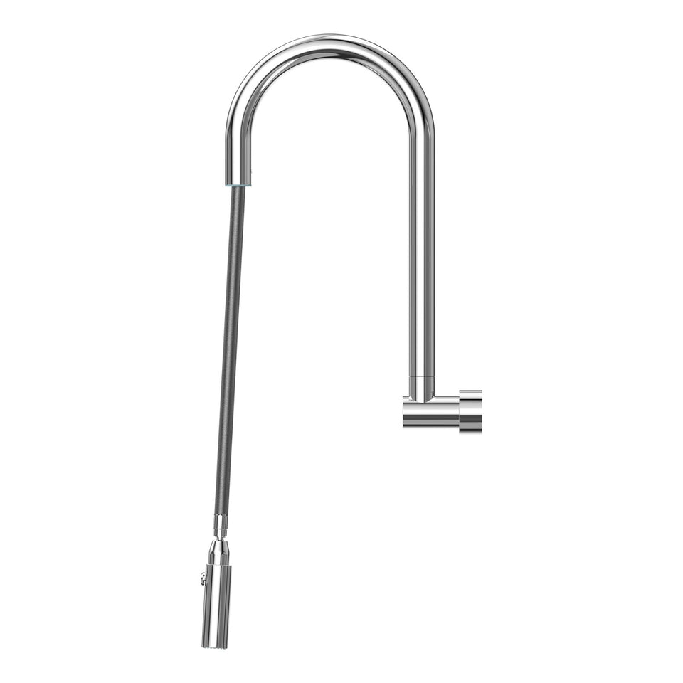 Suprema Retractable Wall Spout - Satin