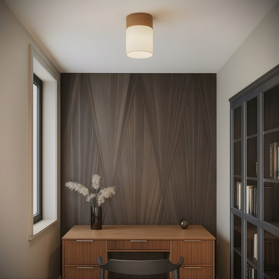 Telbix Akira Batten Fix Ceiling Light White Oak