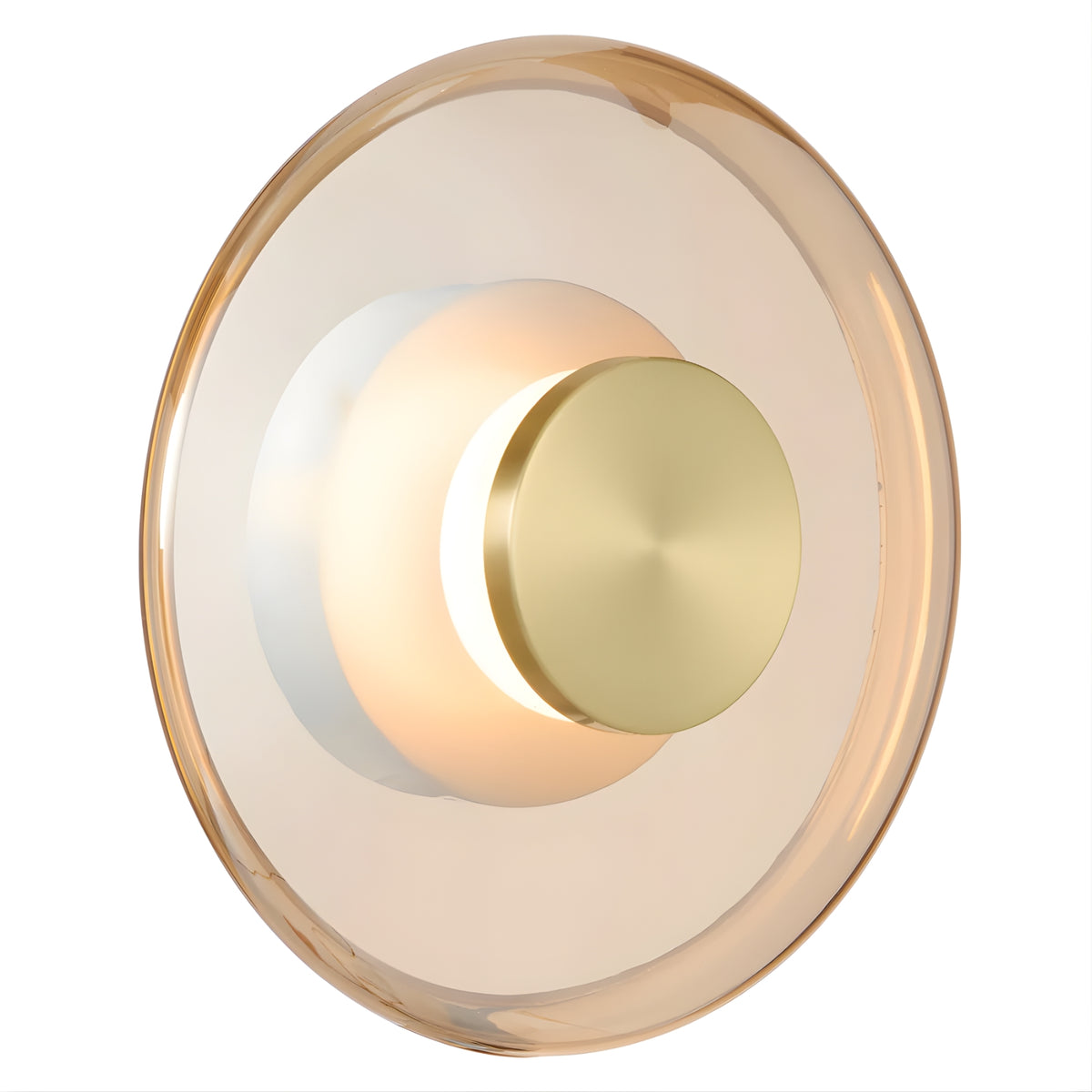 Telbix Amity Wall Light Amber AMITYWB25-BRSAM - The Blue Space