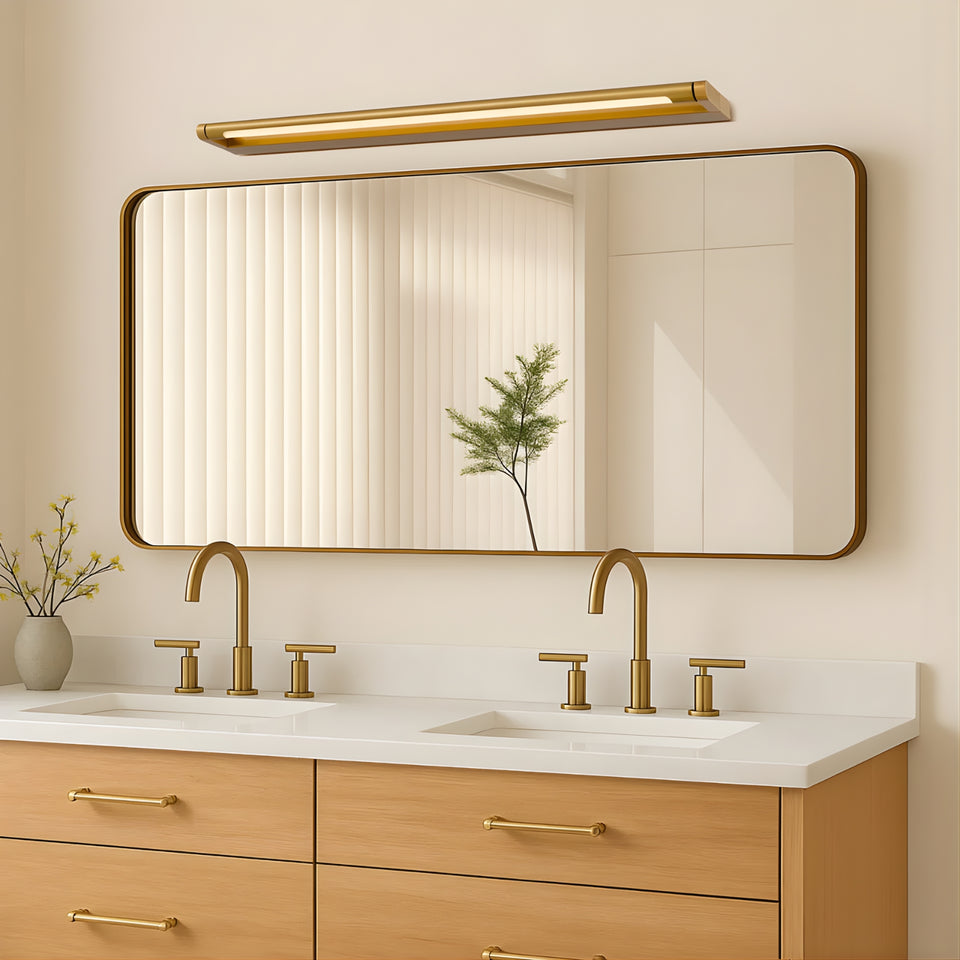 Telbix Arvin 80 Vanity Wall Light Antique Gold