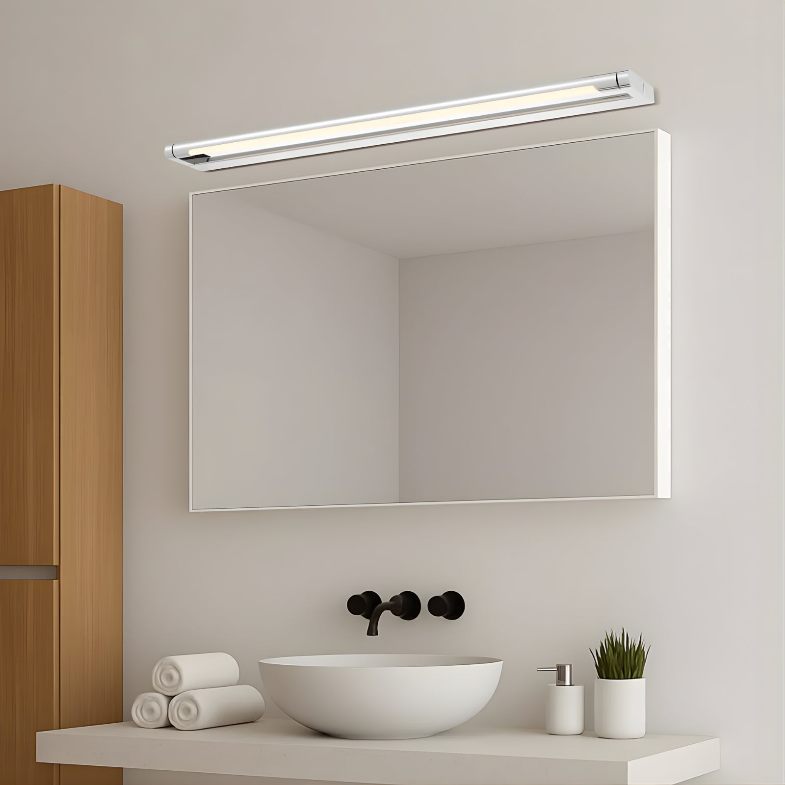 Lifestyle Telbix Arvin 80 Vanity Wall Light Chrome ARVINWB80-CH3C - The Blue Space