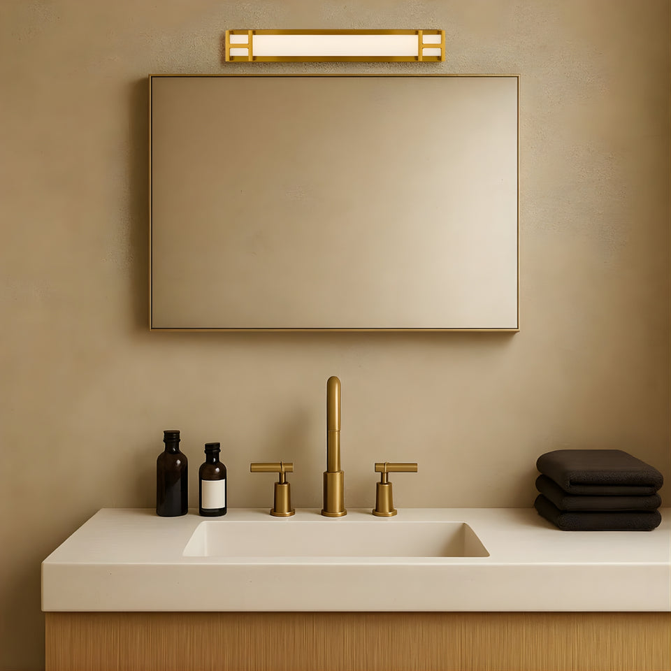 Telbix Gilson 40 Vanity Wall Light Antique Gold