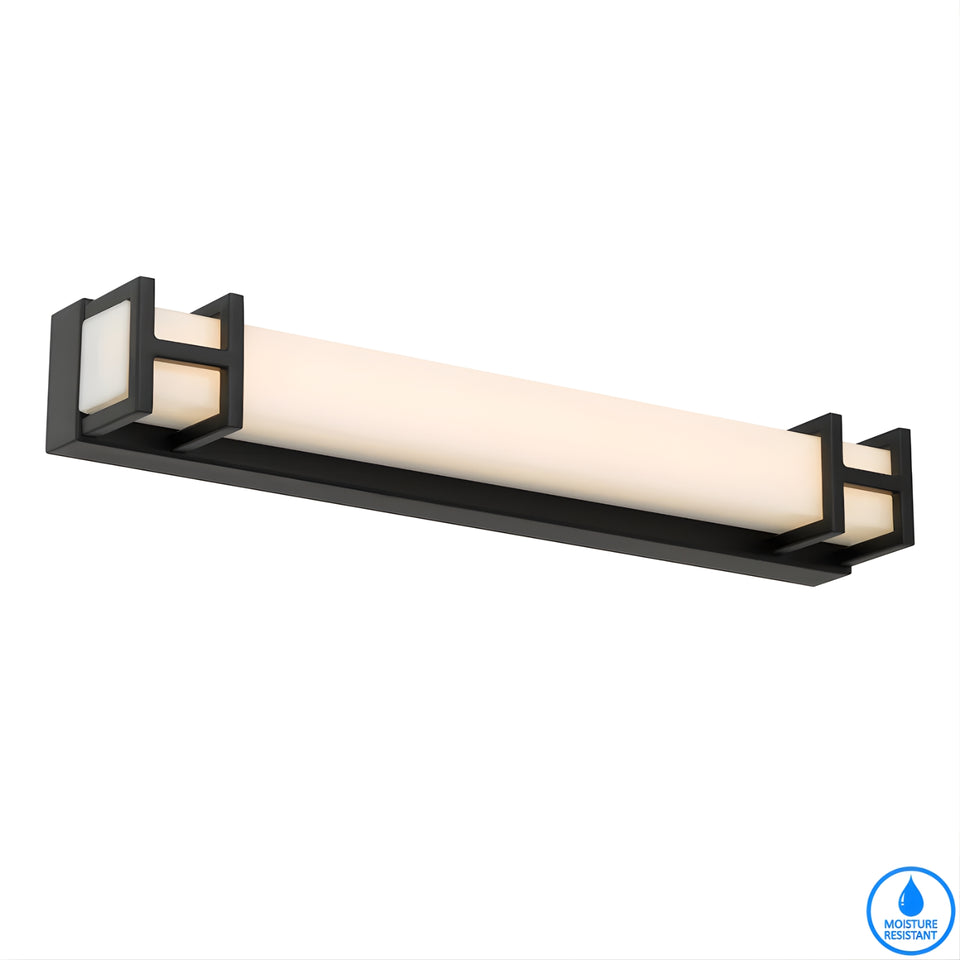 Telbix Gilson 40 Vanity Wall Light Black