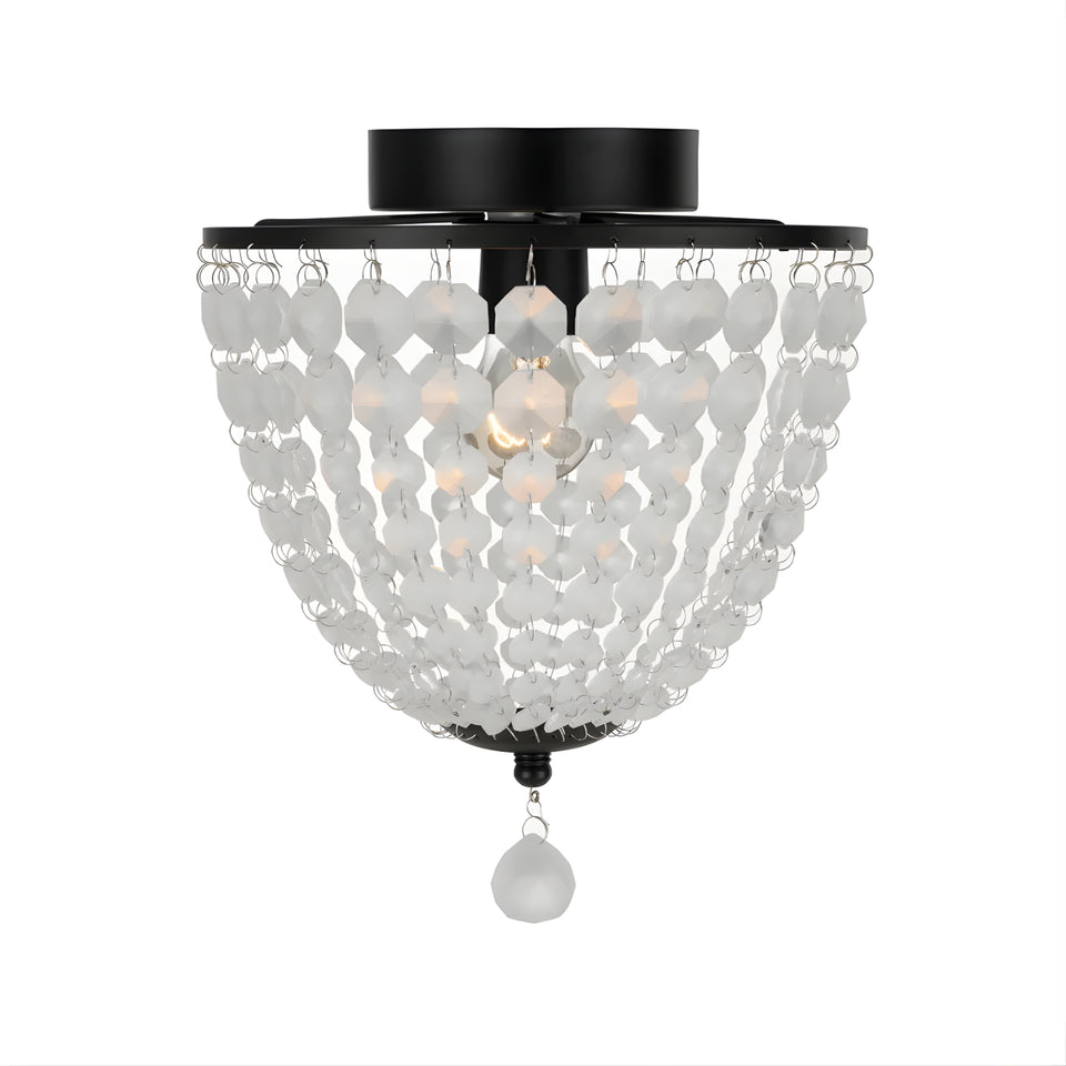 Telbix Grace Batten Fix Ceiling Light Black