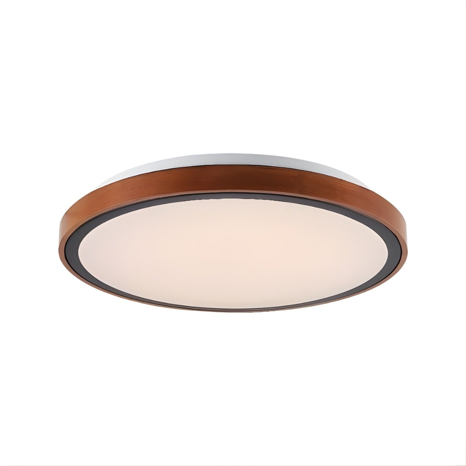 Angle Telbix Orlin 12W Led Oyster Walnut ORLINOY30-WD3C - The Blue Space