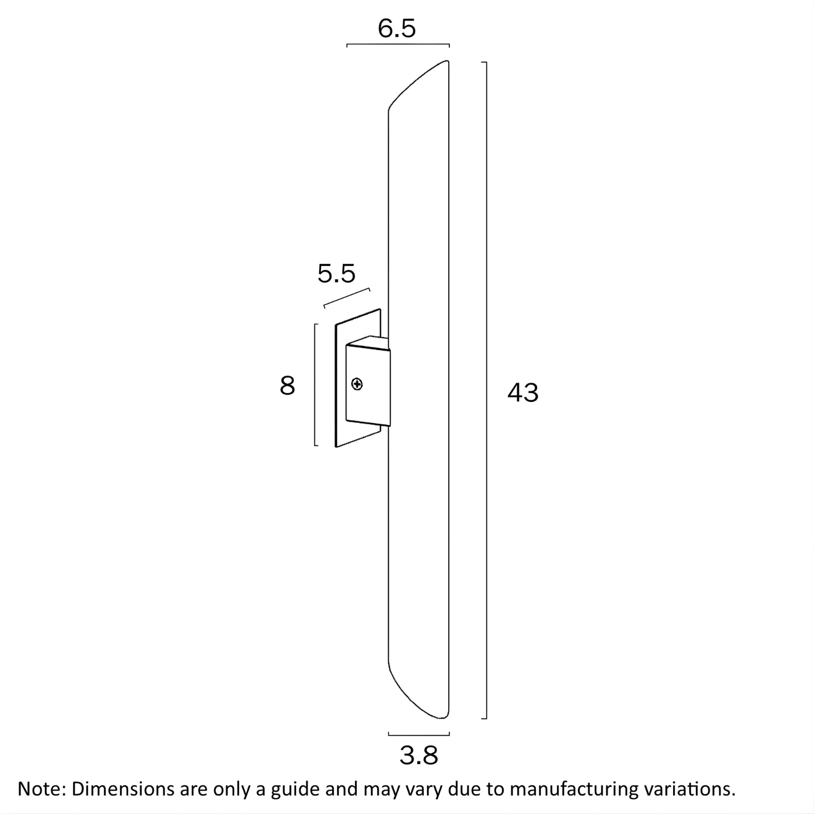 Line Drawing Telbix Penros 2 Wall Light Stainless Steel PENROSEX2-SS - The Blue Space