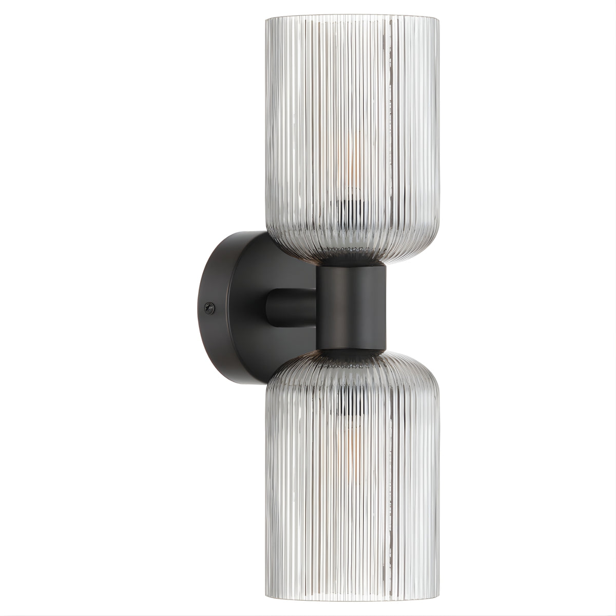 Off Telbix Riven 2 Wall Light Black Smoke RIVENWB2-BKSM - The Blue Space