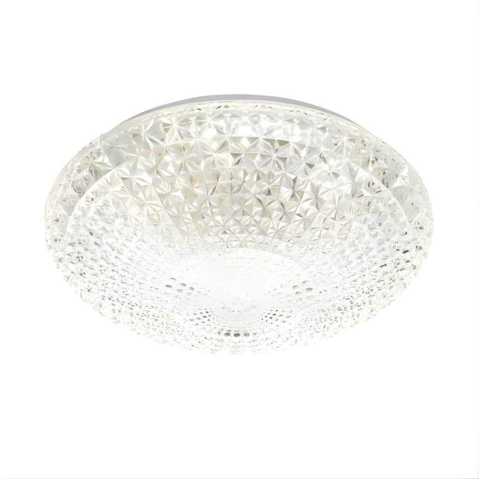 Telbix Lilac 32W 40cm LED CCT Ceiling Light Clear