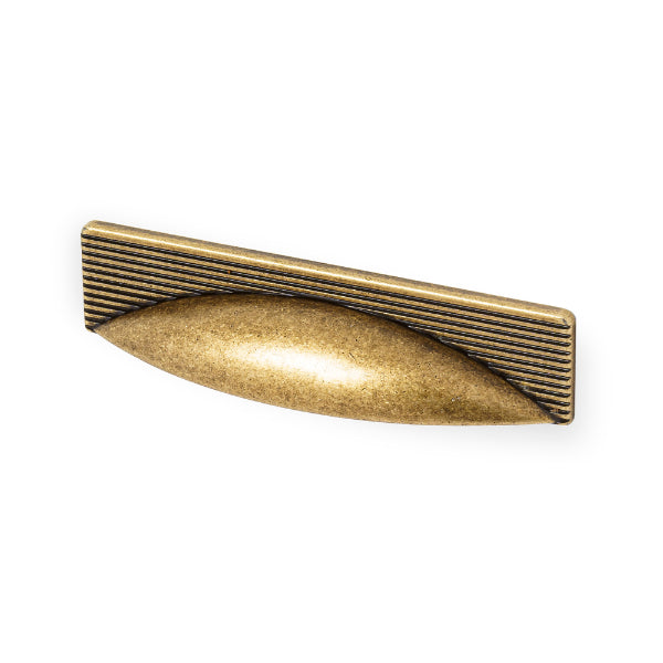 Castella Cascade Cup Pull Antique Brass